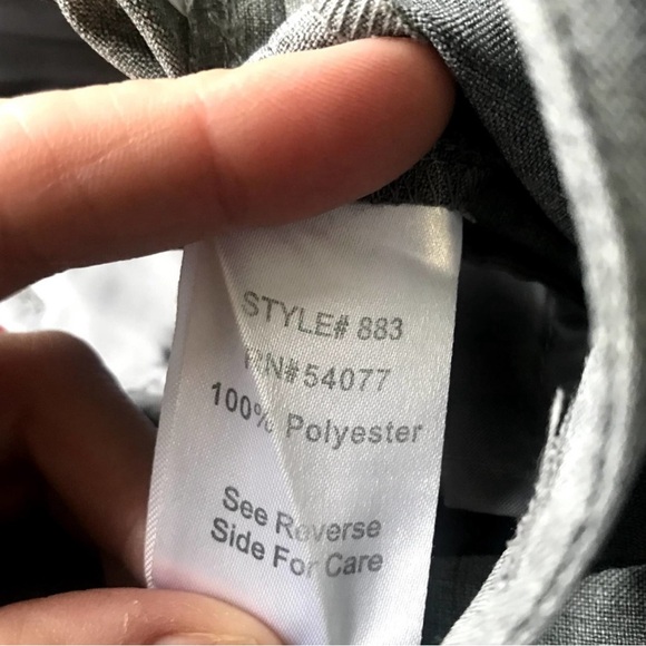 CAbi wide leg grey crosshatch Trouser pants size 4 - Picture 6 of 6